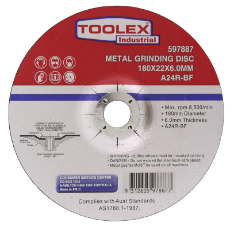  Grinding Disc 180 x 6 x 22mm Metal