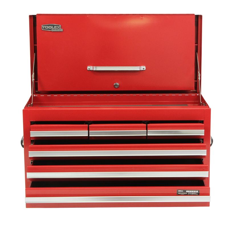 Toolex | Work Shop Tool Box 660 x 305 x 365 Red Tool Chest 6 Drawers ...