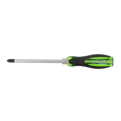 Screwdriver 150mm x 8mm x No.3 Phillips Magnetised Chrome Hex Thru Tang Soft Grip Handle