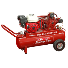  Air Compressor THT20PES-70L 6. 5 Hp Petrol Honda Electr Start HTA65 Pump 70L Tank 175 Psi