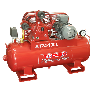 Air Compressor 3 Hp T24-100L 415V Electric 100L Tank Fusheng Pump TA65 145 Psi