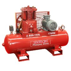  Air Compressor 5.5 Hp B29-150L 415V 150L Tank Fusheng Pump B2 2 Stage 175 Psi