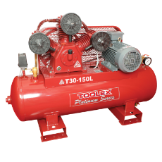  Air Compressor 5.5 Hp T30 150L 415V Electric 150L Tank Fusheng Pump TA80 145 Psi