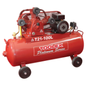 Air Compressor 3.2 Hp T21-100L 240V Electric 100L Tank Fushen g Pump TA65 4 Wheels 145Psi