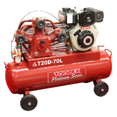  Air Compressor T20D-70L 4.7Hp Diesel Recoil Start Yanmar 145 Psi Fusheng Pump TA65 70L Tank