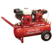 Air Compressor V16P-60L 6.5 Hp Petrol Honda Engine Fusheng VA65 Pump 60 Litre Tank 145Psi