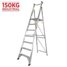  Ladder Platform Ht 2.1m 150kg Aluminium Industrial 3.0m 7ft 10ft As/Nzs1892.1:1996