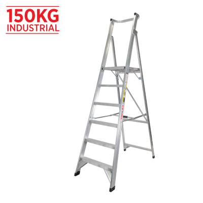 Ladder Platform Ht 1.8m 150kg Aluminium Industrial 2.7m 6ft 9ft As/Nzs1892.1:1996