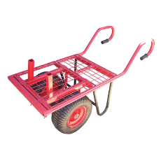  Brick Buggy W/Wheel C Handle 300kg Capacity Pneumatic Wheels