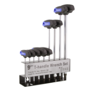 Torx Key 9 Piece Set: T10-T50 S2 Steel T-Handle Extra Long