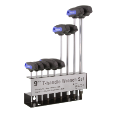  Torx Key 9 Piece Set: T10-T50 S2 Steel T-Handle Extra Long