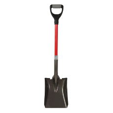  Shovel 1250mm x 270mm Square Mouth Fibreglass Handle D-Grip 2mm Tampered Hat 'Tough Trade'