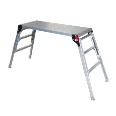  Work Platform 1200x400mm 150KG Load Paint Platform Adj Height 600mm-900mm Range Aluminium