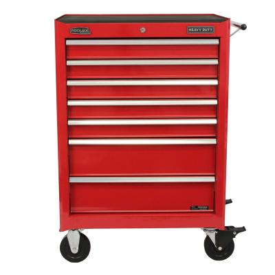 Work Shop Tool Box 685 x 460 x 1000 Red Tool Trolley 7 Drawers PMT121 New 598704