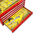 596112 - Tool Kit 229Pc 6 Draw Chest