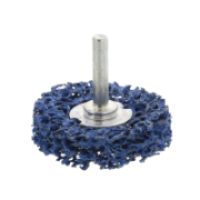 Paint and Rust Stripping wheel Blue Softer with shank 50x15,1/4