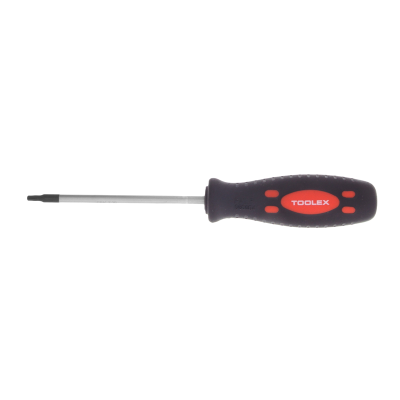 Screwdriver T15 Tamperproof Torx Thru Tang Soft Grip Handle