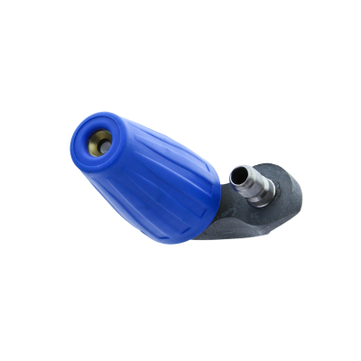 Sewer Cleaning Turbo Jetting Nozzle With Pointed Cone Tip With One Rear Jetting Stream M