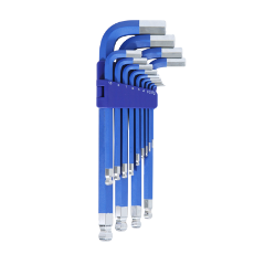  Hex Key & Ball 13pc Set Metric Jumbo  2-19MM S2 Steel Chrome Plated Mirror Finish