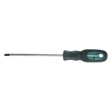  Screwdriver 150mm x No.2 Phillips Chrome Round Thru Tang Rubber Grip