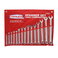  Spanner Set  Long 17pc Metric 6,7,8,9,10,11,12,13,14,15,16, 17,18,19,21,22&24MM Pouch