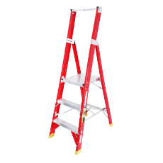  Ladder Platform Ht 0.9m 150kg Fibreglass 3 Steps 1.8m AS/NZS Standard Platform 430x350mm