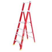 Ladder Platform Ht 1.2m 150kg Fibreglass 4 Steps 2.1m AS/NZS Standard Platform 430x350mm