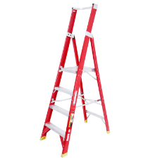  Ladder Platform Ht 1.2m 150kg Fibreglass 4 Steps 2.1m AS/NZS Standard Platform 430x350mm