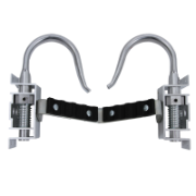 Safety Locking Hook With Frame & Rubber Face Suit Extension Ladder Range In Fibreglass