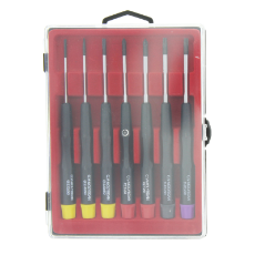 Screwdriver 7 Piece Set: Pozi, Straight & Torx T15-T20 Precision