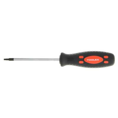 Screwdriver 100mm 6mm x T15 Torx Round Thru Tang Soft Grip Handle