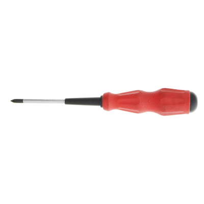 Screwdriver 100mm 5mm x No.1 Phillips Round Thru Tang Soft Grip Handle