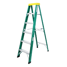  Ladder Step Single 1.8m 100kg Fibreglass Domestic Green 6 ft Single Sided As/Nzs1892.3