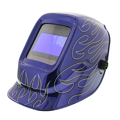 Welding Helmet Automatic Ultra Pro Blue Flame Digital Model 5 To 13 Shade Grind Mode