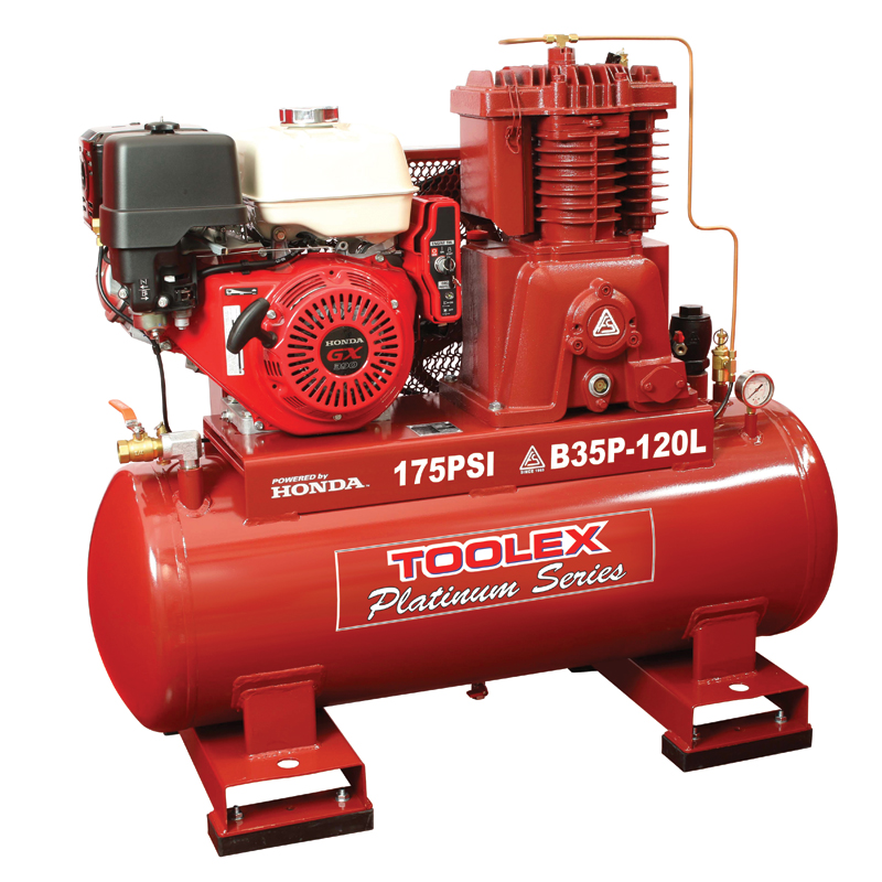 Toolex Air Compressor B35PES120L 13 Hp Petrol Honda B2 Fusheng Pump