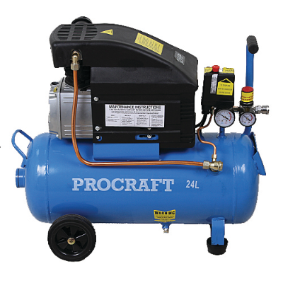 Air Compressor 2.0Hp Electric Direct Drive 24 Litre Tank Procraft W21