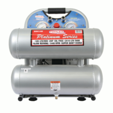 Air Compressor 2.0Hp 20L Alum Twin Tank 2x10L Silent Type 185 LM 1440 Rpm 55Db Oilless20