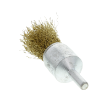 597009 - End brush brass coated crimped