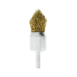 597012 - End brush brass coated crimped