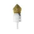 597014 - End brush brass coated crimped