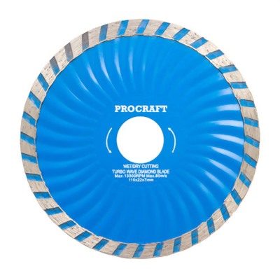 Diamond Blade 115 x 22 x 7mm Turbo Wave