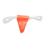 Safety Flag Orange 30M Length Pvc 45  Flags Uv Stable