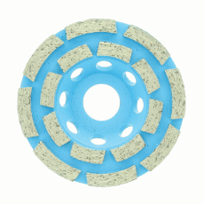  Diamond Grinding Cup 100mm Double Row 8 Segments 30 x 5.5 x 8mm
