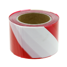  Safety Marking Tape Red  White 33m x 7.5cm adhesive
