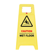 Sign Caution Wet Floor Yellow 62cm h X 32cm wide