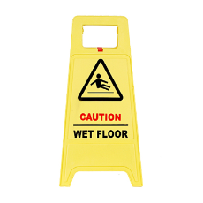  Sign Caution Wet Floor Yellow 62cm h X 32cm wide