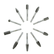 TCT Burr set 10pc Steel & Iron