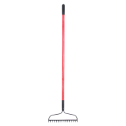 Rake 16 Teeth Forged Steel Head Fibreglass Handle 1630mm Tradesman Quality