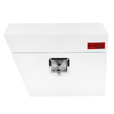 Truck Box Steel 600 x 250 x 400 White Left Hand Side Under Tray T-Lock Handle
