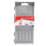 HSS NO30 Fully Ground 100PK Stub Double End Twist Drill Bits Polish Finish Pack Of 100